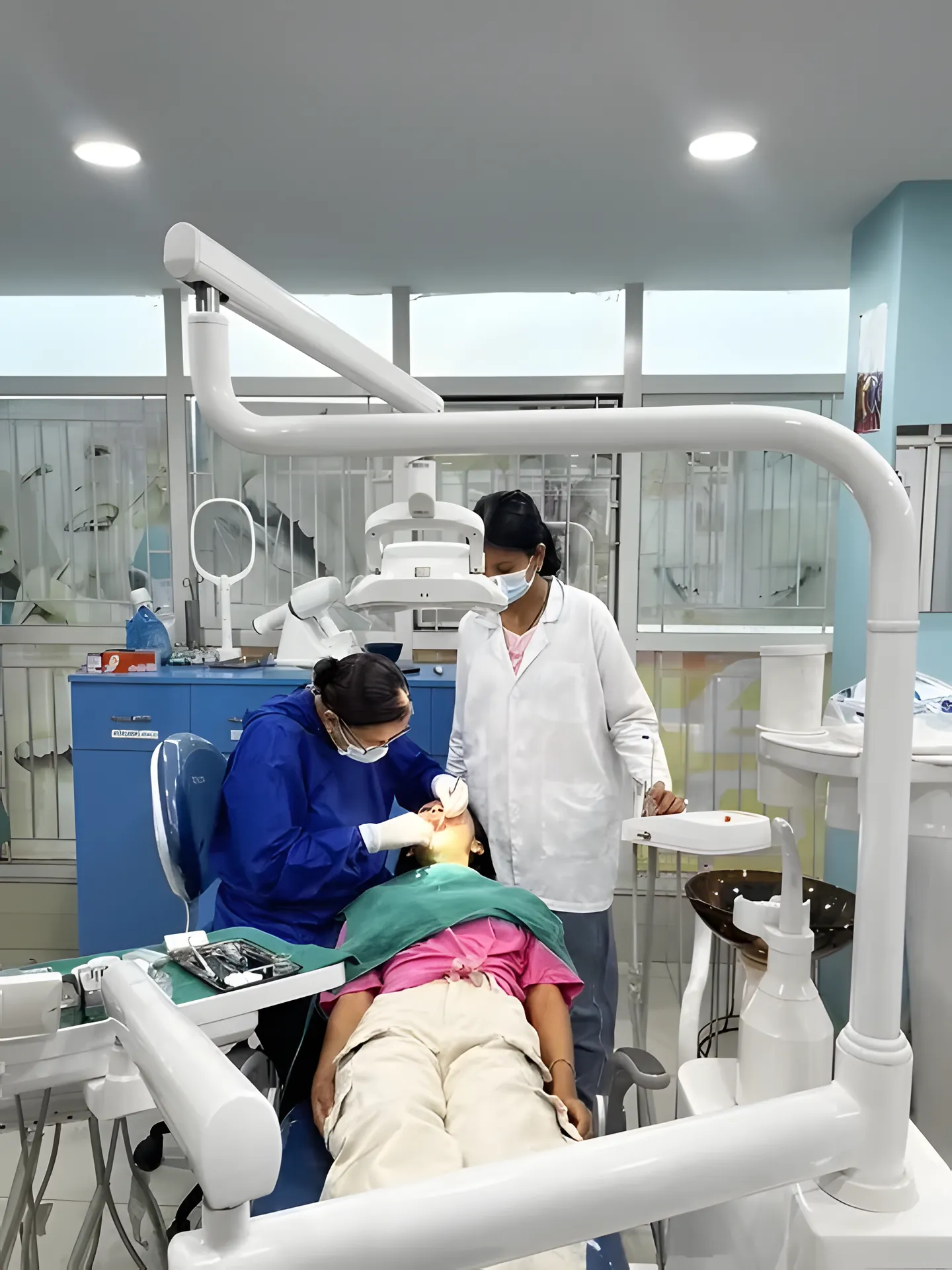 Bright and clean dental clinic room