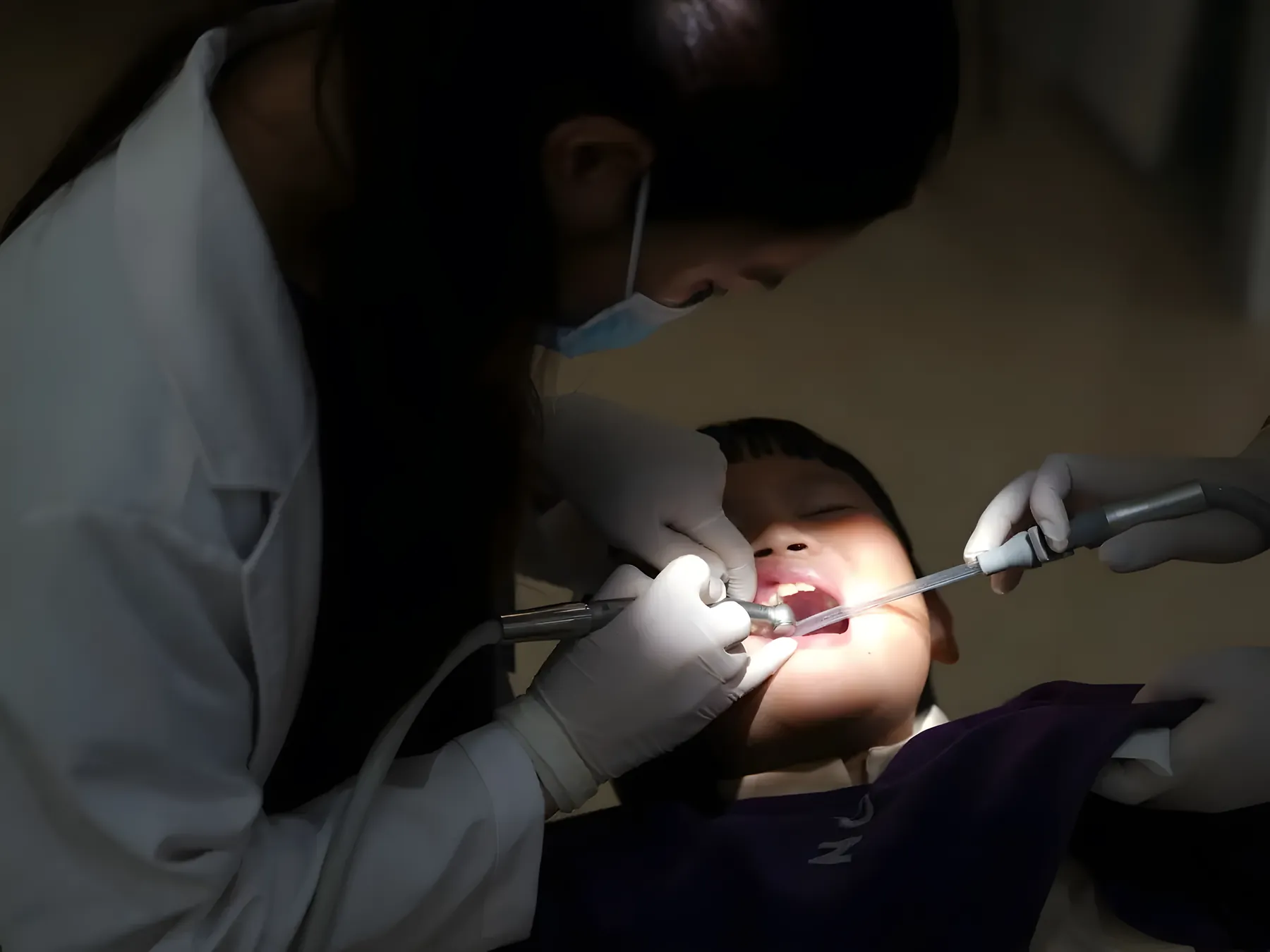 Child patient smiling during a friendly dental visit